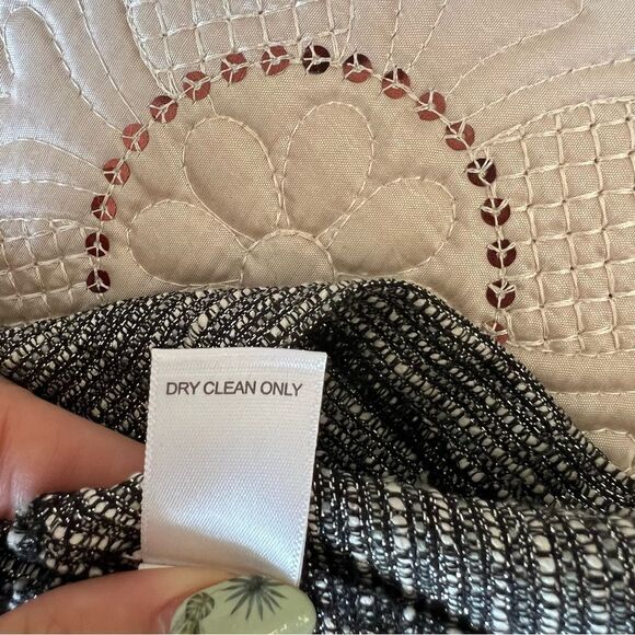 Banana Republic Tweed Metallic Pleated Fit & Flare Mini Skirt Size 14 - Picture 8 of 9